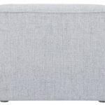 Miramar 99" Linen Textured Fabric Upholstered 3pc. Armless Modular Sofa