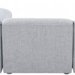 Miramar 109" Linen Textured Fabric Upholstered 4pc. Modular Sectional