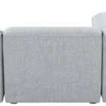 Miramar 109" Linen Textured Fabric Upholstered 4pc. Modular Sectional