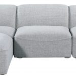 Miramar 109" Linen Textured Fabric Upholstered 4pc. Modular Sectional