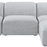 Miramar 109" Linen Textured Fabric Upholstered 4pc. Modular Sectional