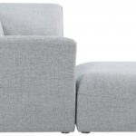 Miramar 109" Linen Textured Fabric Upholstered 4pc. Modular Sectional