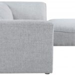 Miramar 109" Linen Textured Fabric Upholstered 4pc. Modular Sectional