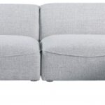 Miramar 142" Linen Textured Fabric Upholstered 5pc. Modular Sectional