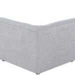 Miramar 104" Linen Textured Fabric Upholstered 5pc. Modular Sectional
