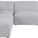 Miramar 104" Linen Textured Fabric Upholstered 5pc. Modular Sectional