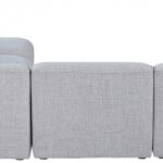 Miramar 104" Linen Textured Fabric Upholstered 5pc. Modular Sectional