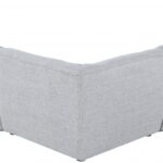 Miramar 109" Linen Textured Fabric Upholstered 5pc. Modular Sectional