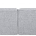 Miramar 142" Linen Textured Fabric Upholstered 6pc. Modular Sectional