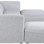 Miramar 142" Linen Textured Fabric Upholstered 6pc. Modular Sectional