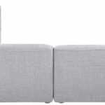 Miramar 142" Linen Textured Fabric Upholstered 6pc. Modular Sectional