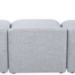 Miramar 109" Linen Textured Fabric Upholstered 6pc. Modular Sectional