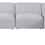 Miramar 142" Linen Textured Fabric Upholstered 7pc. Modular Sectional