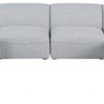 Miramar 142" Linen Textured Fabric Upholstered 8pc. Modular Sectional