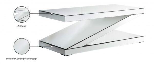 Zee Mirrored Coffee Table