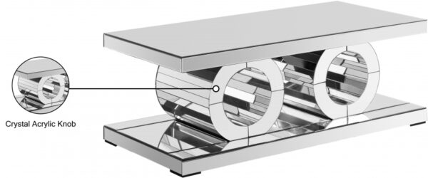 Jocelyn Mirrored Coffee Table