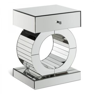 Jocelyn Mirrored End Table