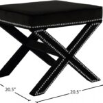 Nixon Velvet Upholstered Stool