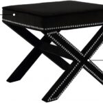 Nixon Velvet Upholstered Stool