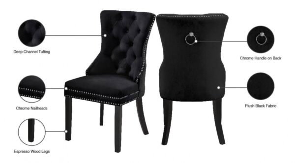 Nikki Velvet Upholstered Dining Chair