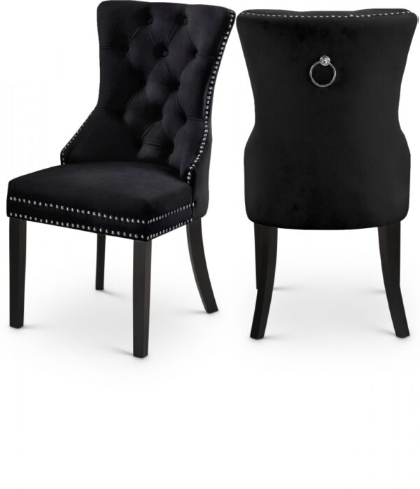 Nikki Velvet Upholstered Dining Chair