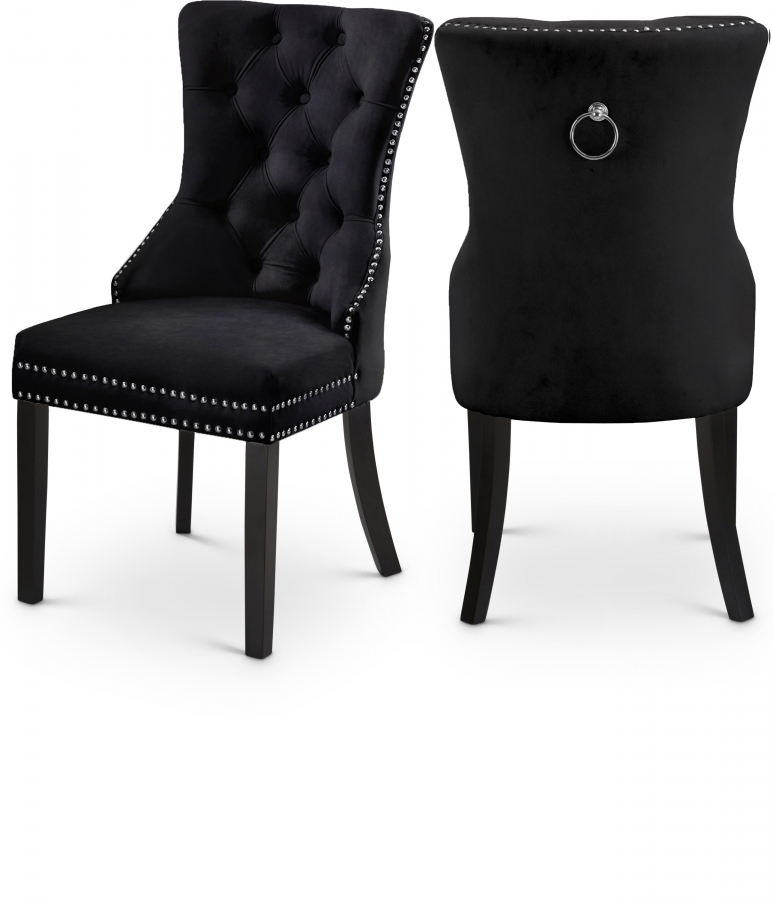 Nikki Velvet Upholstered Dining Chair