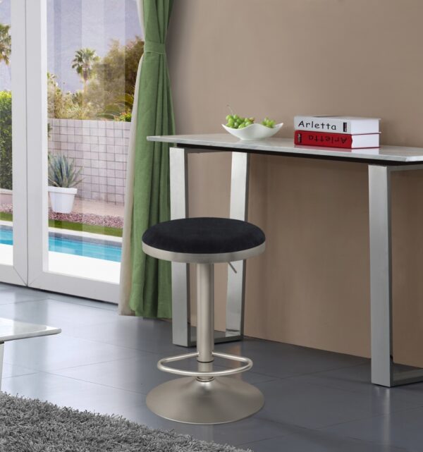 Brody Velvet Upholstered Adjustable Stool