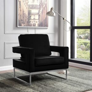 Noah Velvet Upholstered Accent Chair