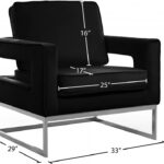 Noah Velvet Upholstered Accent Chair