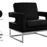 Noah Velvet Upholstered Accent Chair