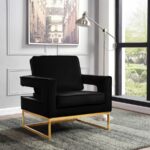 Noah Velvet Upholstered Accent Chair