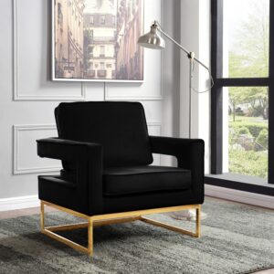 Noah Velvet Upholstered Accent Chair