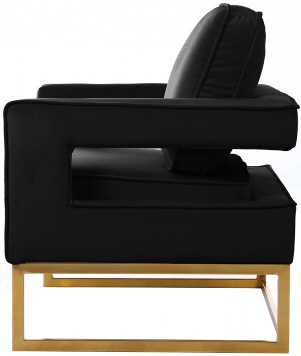 Noah Velvet Upholstered Accent Chair