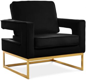 Noah Velvet Upholstered Accent Chair
