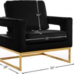 Noah Velvet Upholstered Accent Chair