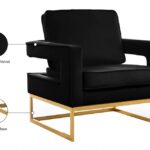 Noah Velvet Upholstered Accent Chair