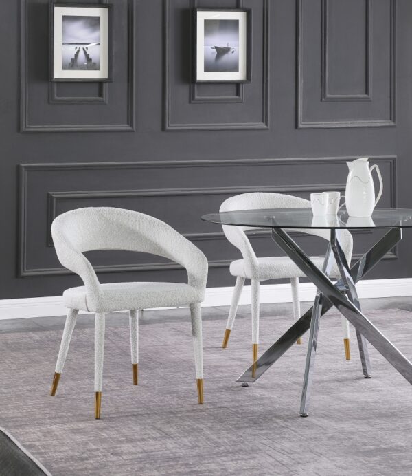 Destiny Boucle Fabric Upholstered Dining Chair