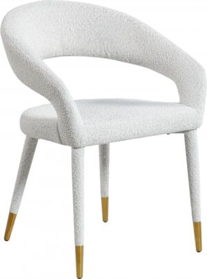 Destiny Boucle Fabric Upholstered Dining Chair