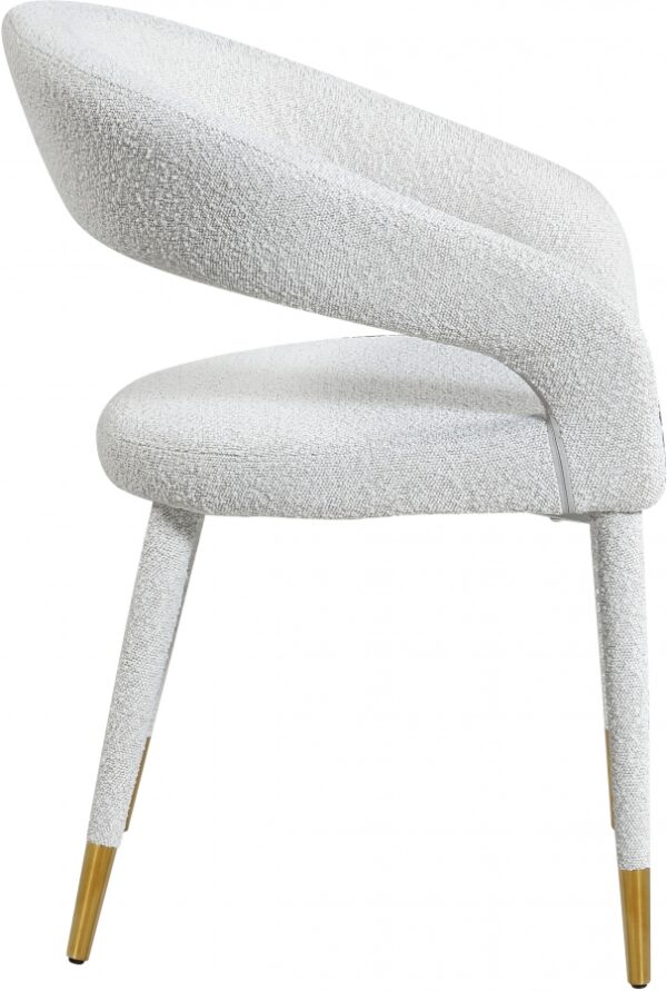 Destiny Boucle Fabric Upholstered Dining Chair