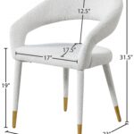 Destiny Boucle Fabric Upholstered Dining Chair