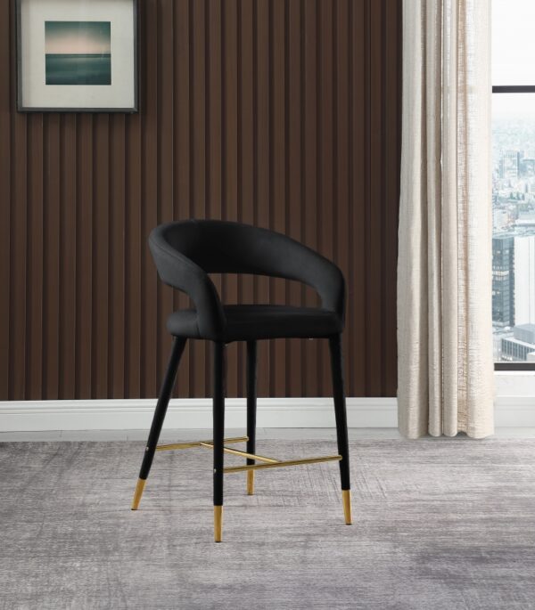 Destiny Velvet Upholstered Stool