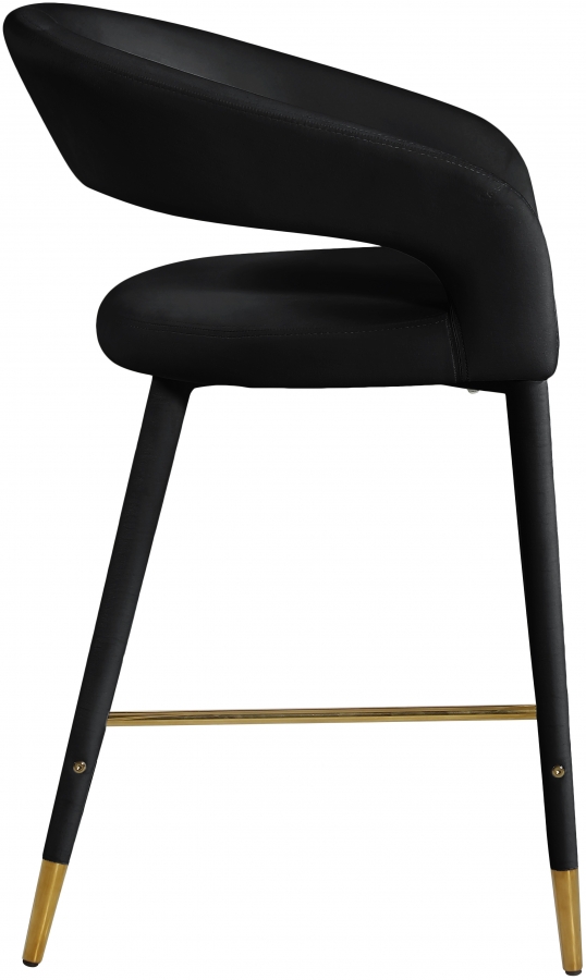 Destiny Velvet Upholstered Stool