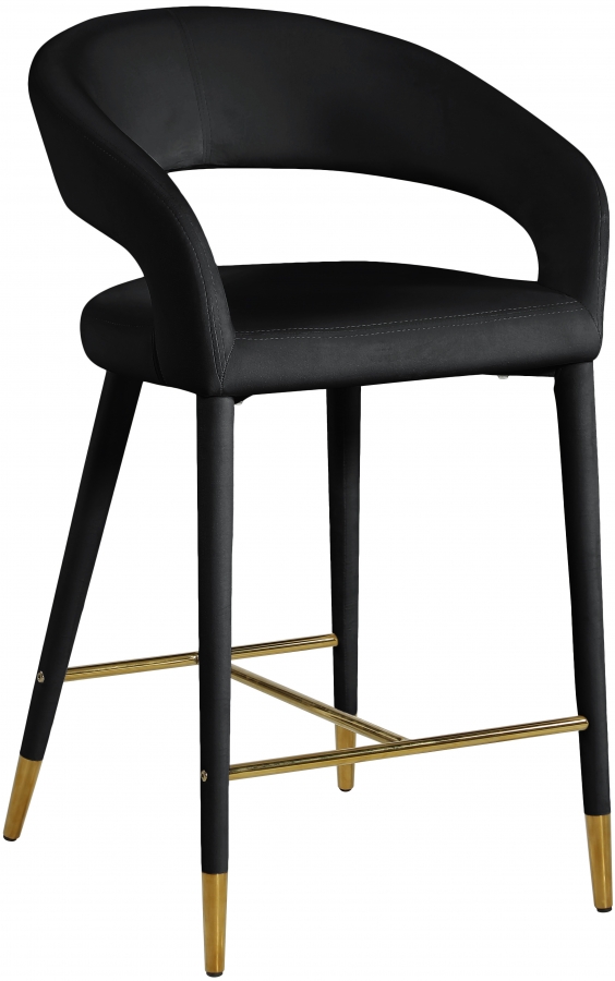Destiny Velvet Upholstered Stool