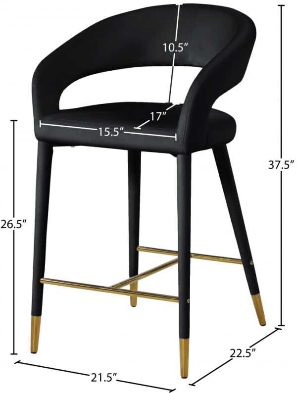Destiny Velvet Upholstered Stool