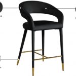 Destiny Velvet Upholstered Stool