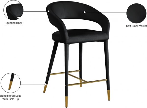 Destiny Velvet Upholstered Stool