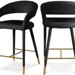 Destiny Velvet Upholstered Stool