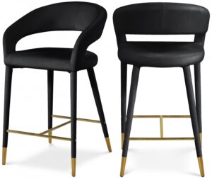 Destiny Velvet Upholstered Stool