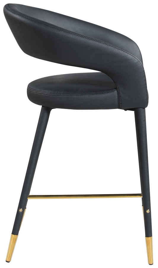 Destiny Vegan Leather Upholstered Stool