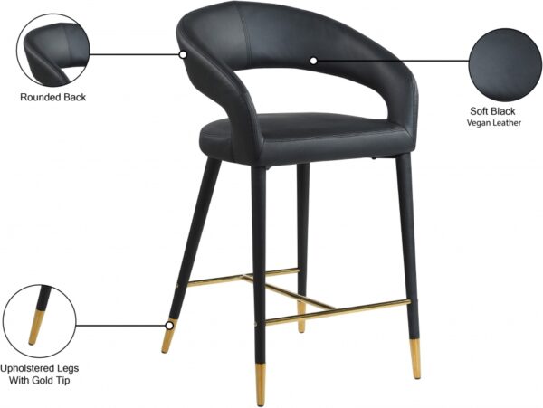 Destiny Vegan Leather Upholstered Stool